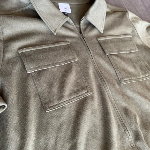 CAbi Olive Green Squad Romper Jumpsuit Onesie L - Picture 6 of 13